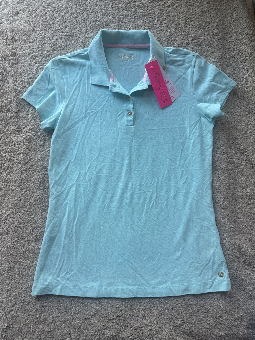 NWT Lilly Pulitzer Meredith Short Sleeve Polo size medium